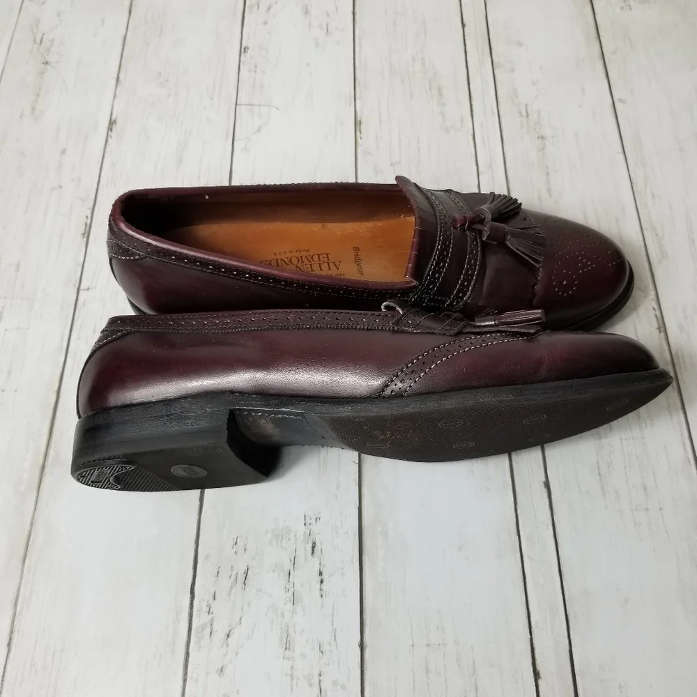 Allen Edmonds Bridgeton Kiltie Fringe Tassel Slip On Dress Shoes